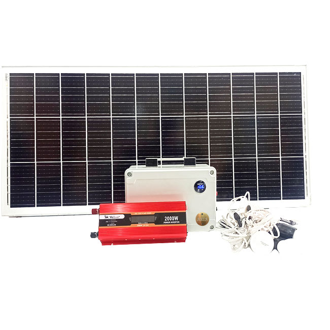 پکیج برق خورشیدی آرتا مدل SPBL-100W-AC2000 - 530 وات ساعت